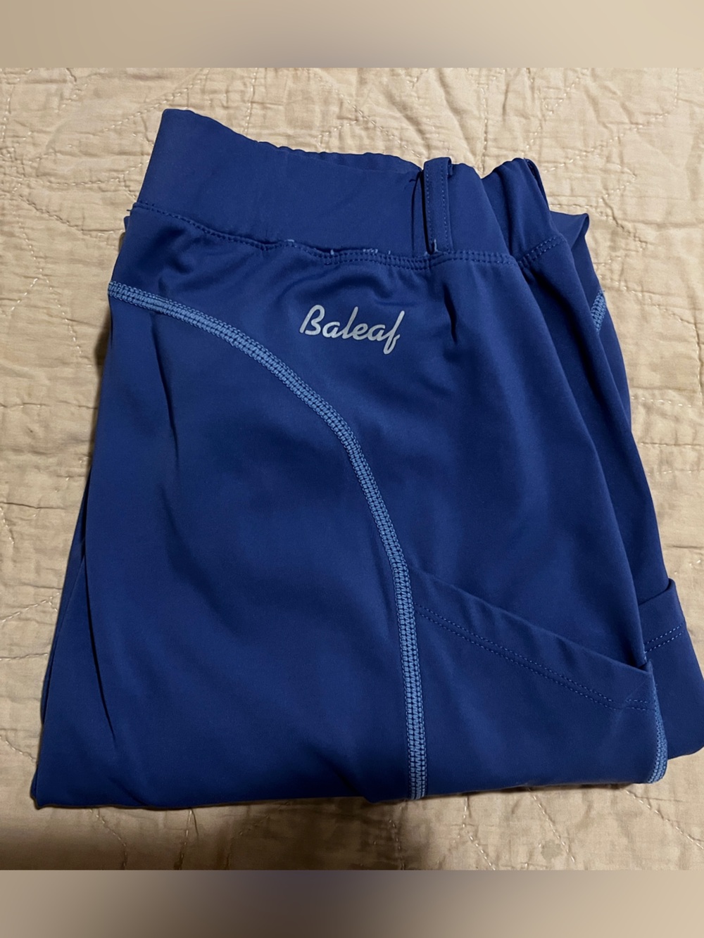 Baleaf Womenโs blue horseback riding pants leggings
